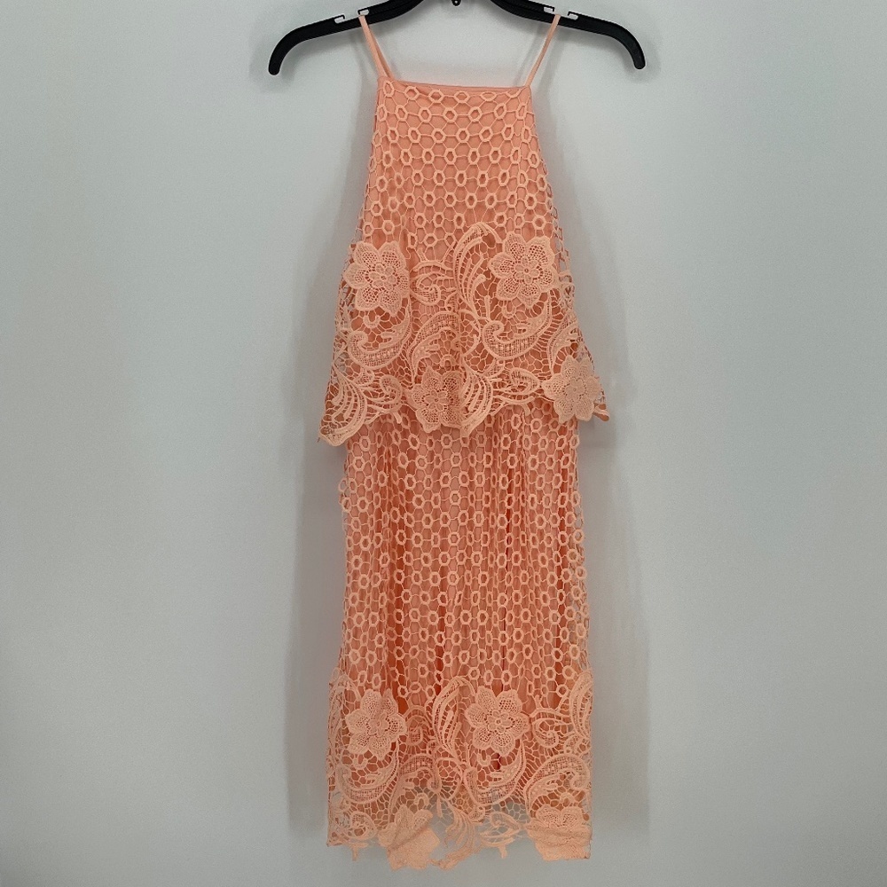 BB DAKOTA Bryan Salom Lace Halter Dress